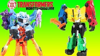 Transformers Ultra Bee Robots in Disguise Combiner Force Adventure W Optimus Prime Blurr amp More [upl. by Tesler]