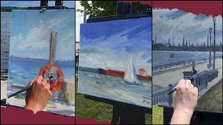 Plein Air Painting at Hamilton Harbour [upl. by Regni]