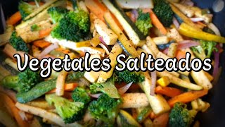 Como hacer VEGETALES SALTEADOS muy ricos video 24 [upl. by Finnegan]