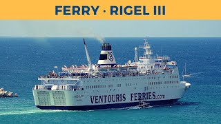 Departure of ferry RIGEL III Bari Ventouris Ferries [upl. by Sinnod]