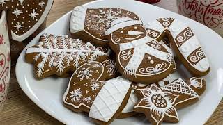 RECEPT NA VIANOČNÉ MEDOVNÍKY  chutné a mäkké medovníky  Easy Gingerbread Christmas Cookies Recipe [upl. by Arahd]