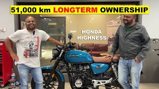 51000 km OWNERSHIP Review of HONDA HIGHNESS 350 [upl. by Neenej]