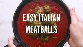 Easy 15 Minute Italian Meatballs [upl. by Yuri911]