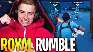 JE DÉFONCE TOUT SUR CE ROYAL RUMBLE EN ÉQUIPE SUR FORTNITE CRÉATIF [upl. by Andrien]