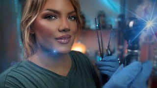 ASMR Otoscope and Ear Pick Unclogging Your Ears Ear Rinsing Ear Cleaning Underwater Sensation [upl. by Alix]