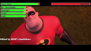 The Incredibles 2004 Final Battle with healthbars [upl. by Faye275]