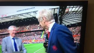 What Jose Mourinho and Alex Ferguson did to Arsene Wenger on his final old Trafford appearance [upl. by Kovar]