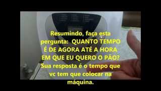 Como programar Panificadora Máquina de Fazer Pão Receita de Pão Colonial [upl. by Ruhtracam]