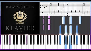 Rammstein  XXI Klavier  Piano Tutorial  Partitura [upl. by Nelleus]