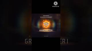 freefireindia csrank☠️ grandmaster😲 shortsfeed viralshort grand master😮😤 ✅done ho gya 🥳 [upl. by Kain531]