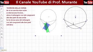 Pillole di Matematica  Il Teorema delle corde [upl. by Malvia]