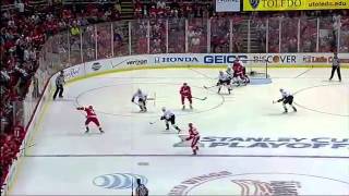 Henrik Zetterberg OT Goal 2013 Stanley Cup Playoffs WCQF Game 6 [upl. by Assina]