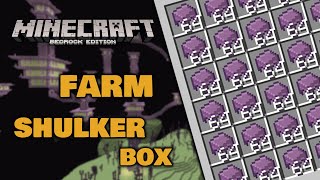 FARM DI SHULKER BOX SUPER FACILE  MINECRAFT BEDROCK 121 [upl. by Nnayhs477]