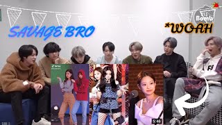 BTS reaction to BLACKPINK TIKTOKS TO WATCH AT 3AM [upl. by Eirac138]