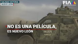 Enfrentamiento entre delincuentes y policías ¡Con equipo táctico [upl. by Euqimod454]