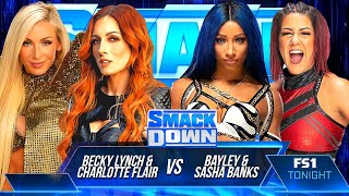 WWE 2K23  Becky Lynch amp Charlotte Flair Vs Sasha Banks amp Bayley  WWE SmackDown [upl. by Warfeld]