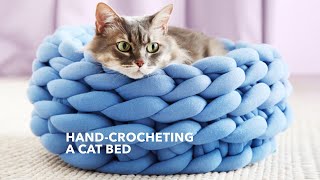 HOW TO MAKE A CAT BED USING OHHIO BRAID [upl. by Enicar]