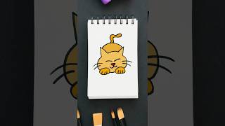 Simple Cat Drawing [upl. by Aleit]