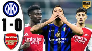 🔵Inter Milan vs Arsenal 10 Extended HIGHLIGHTS  UEFA Champions League [upl. by Aihn]