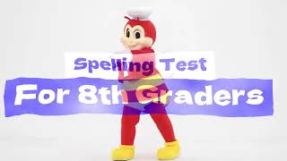 Spelling Bee Test  For 8th Graders Test  1 [upl. by Ellekim]