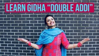 Learn Gidha steps  Single Addi amp Double Addi  Punjabi Gidha Darra wedding boli [upl. by Udelle]