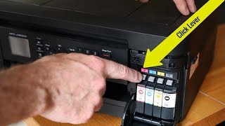 How to change a Brother inkjet printer cartridge [upl. by Harihat]