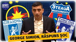 “FCSB E STEAUA CARE CRAIOVA E UNIVERSITATEA” GEORGE SIMION “MAM SATURAT DE CLONE” [upl. by Brocky]