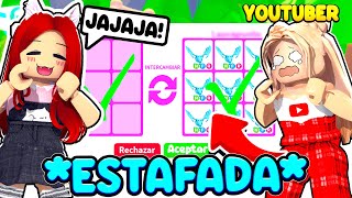 ESTAFÉ A LA MAYOR ESTAFADORA de ADOPT ME MUY FUERTE ROBLOX [upl. by Vas]