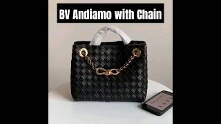 Bottega Veneta Small Andiamo With Chain top handle bag andiamobottegaveneta bottegavenetabag [upl. by Attwood]