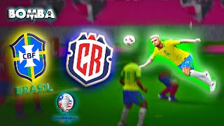 BRASIL X COSTA RICA  4° RODADA  COPA AMÉRICA 2024  PES EFOOTBALL 2024 PPSSPP [upl. by Teik500]