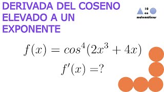 Derivada del Coseno Elevado a un Exponente [upl. by Jaret]