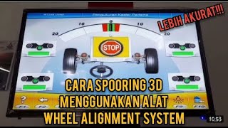 Cara Spooring Mobil Dengan Alat Spooring 3D Wheel Alignment System  Spooring Mobil Grand Livina [upl. by Farrel379]