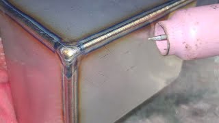 Three ways to TIG welding the outside of 2mm thin stainless steel plate corner joint [upl. by Ahsenrat595]