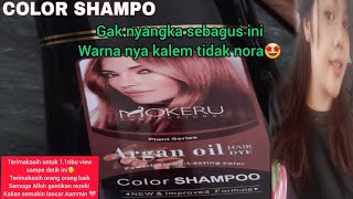 Review SHAMPO Colour Mokeru Argan oil Taiwan [upl. by Hendren]