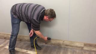 Laminate Flooring Wall Installation [upl. by Anahcar]