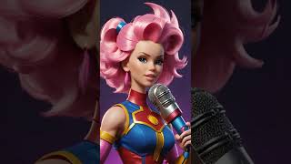 Pink hair Wonder Woman Barbie hybrid telling silly stories [upl. by Acisey]