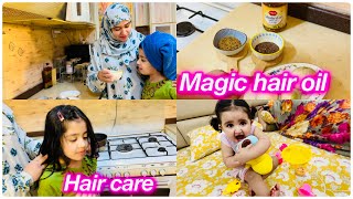 Magic hair oil  hair care at home  Salma yaseen vlogs [upl. by Milicent516]