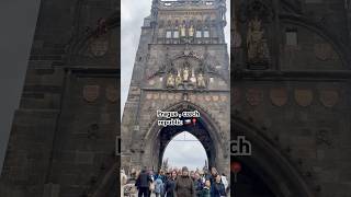 Charles bridge Prague czech republic 🇨🇿 travel shorts [upl. by Naro]