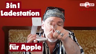 ✅MagSafe Ladestation 3 in 1 18 W Wireless Charger für Apple iPhone iWatch AirPods Unboxing 2024 [upl. by Adna]