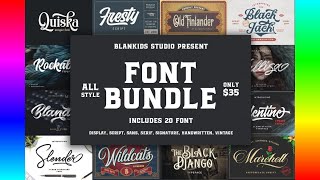 Wedding Fonts Blankids Font Bundle [upl. by Annert65]