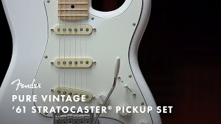 Pure Vintage 61 Stratocaster Pickup Set  Fender [upl. by Sally162]