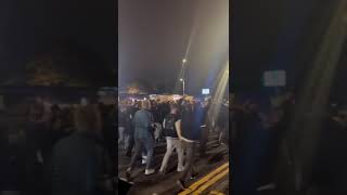 AZ Alkmaar fans arriving at the Tottenham Hotspur stadium for their europa league game v Tottenham [upl. by Lraep]