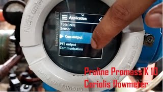 Proline Promass EndressHauser Flowmeter  4 to 20 mA Setting  Display Rotation  Parameters [upl. by Grosz]