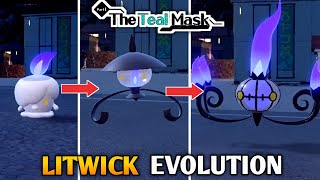 How To Evolve Litwick Into Lampent amp Chandelure In Pokemon Scarlet amp Violet DLC  The Teal Mask [upl. by Anahc760]