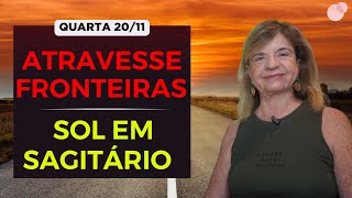 Céu do dia  Quarta 2011  Atravesse Fronteiras Sol em Sagitário [upl. by Aehsat]