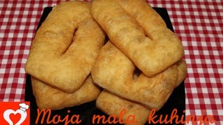 KAKO NAPRAVITI MEKIKE  RECEPT ZA MEKIKE  how to prepare bread snacks [upl. by Glaser]