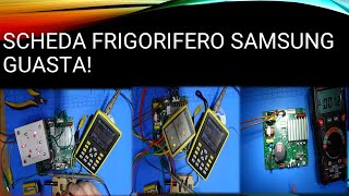 scheda frigorifero samsung guasta quotriparazione e simulazionequot [upl. by Ennairam]