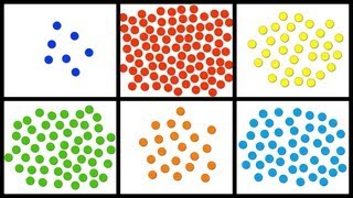 Baby Math Counting 1100 with Colorful Dots [upl. by Qifar]