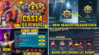 😍Bgmi New Season C4S15 release date  Bgmi Upcoming events  Free uc events us coming [upl. by Ahseeyt]