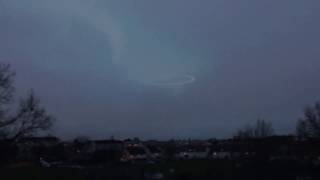 UFO uncloaking after thunderstrike [upl. by Blackman]